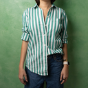 Green Stripe Classic Shirt