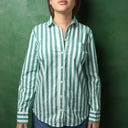 Green Stripe Classic Shirt