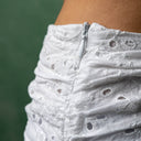 White Eyelet Midi Skirt – ZARA