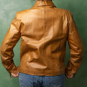 Vintage Caramel Leather Jacket – Suede & Skin