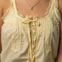 Butter Yellow Lace Top